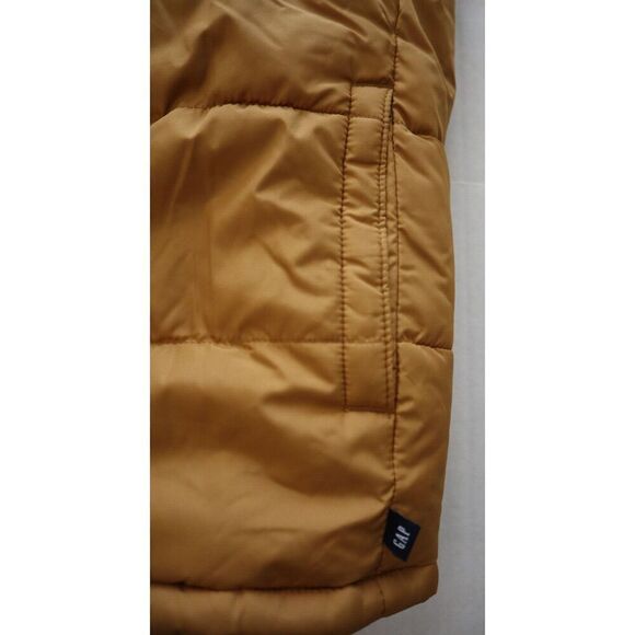 Gap 418456 Kids Sz XL (12) Honey Mustard Yellow ColdControl Quilted Puffer Vest - Picture 4 of 9